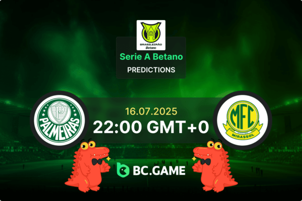 Palmeiras vs Mirassol (1:1): Brazil Serie A Betano 16/07/2025