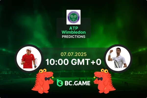 Alex De Minaur vs Novak Djokovic (1:3): Wimbledon 07/07/2025