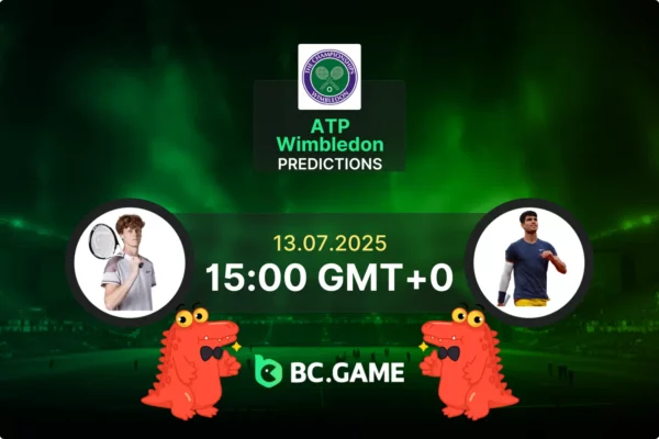 Sinner vs Alcaraz (3:1): Wimbledon 13/07/2025