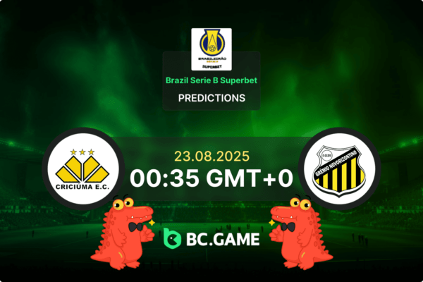 Criciuma vs Novorizontino (2:0): Brazil Serie B 23/08/2025