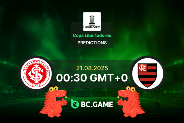 Internacional vs Flamengo RJ (0:2): Copa Libertadores 21/08/2025