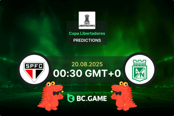 Sao Paulo vs Atlético Nacional Pronóstico: probabilidades y consejos de apuestas – Copa Libertadores 20/08/2025