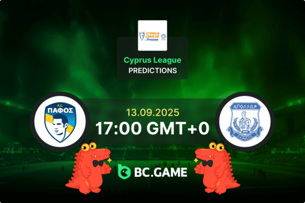 «Пафос» — «Аполлон»: Прогноз, коэффициенты, советы по ставкам на матч — Лига Кипра, 13.09.2025