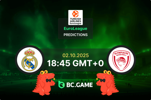 Real Madrid vs Olympiacos (89:77): Euroleague 02/10/2025