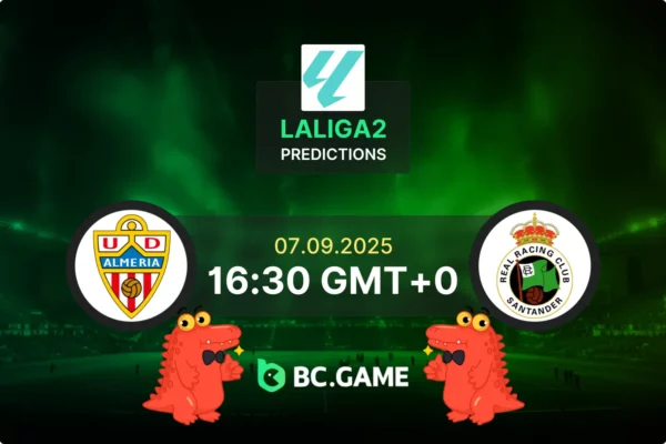 Almeria vs Racing Santander (2:3): La Liga 2 07/09/2025