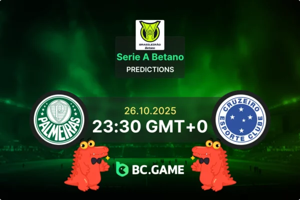 Palmeiras vs Cruzeiro (0:0): Serie A Betano 26/10/2025
