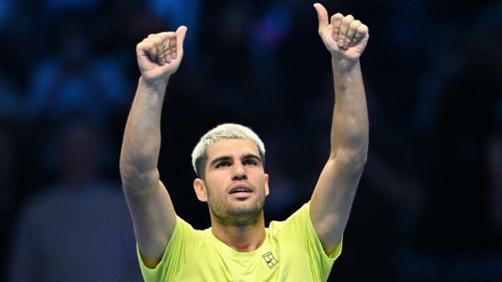 El 2025 es suyo: Alcaraz desconecta a Musetti y asegura el número uno