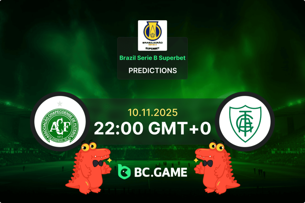 Match prediction for the Chapecoense-SC vs America MG game at Serie B Superbet 2025