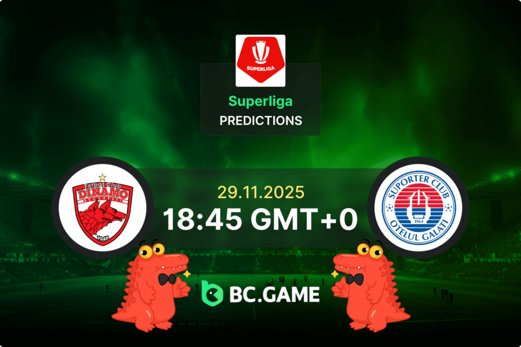 Match prediction for the Dinamo București vs Oțelul Galați game at Romanian Superliga 2025