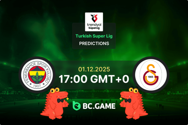 Fenerbahce vs Galatasaray (1:1): Turkey Super Lig 01/12/2025