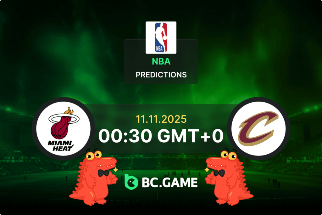 Match prediction for the Miami Heat vs Cleveland Cavaliers game at NBA 2025