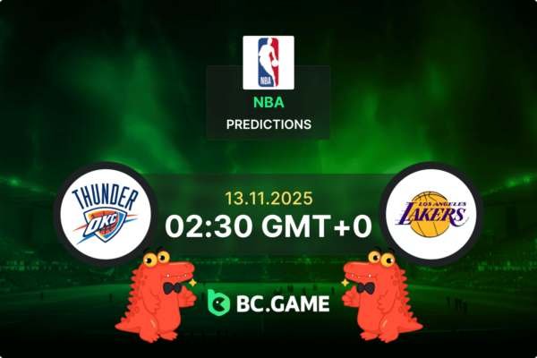 Oklahoma City Thunder vs Los Angeles Lakers (121:92): NBA 13/11/2025