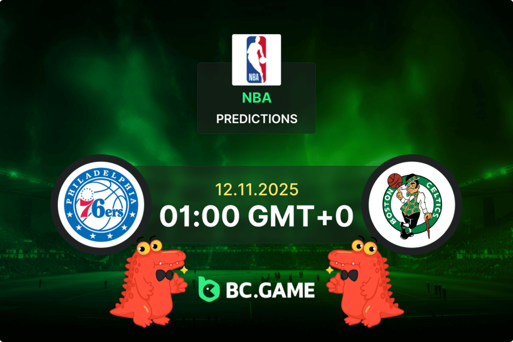 Match prediction for the Philadelphia 76ers vs Boston Celtics game at NBA 2025.