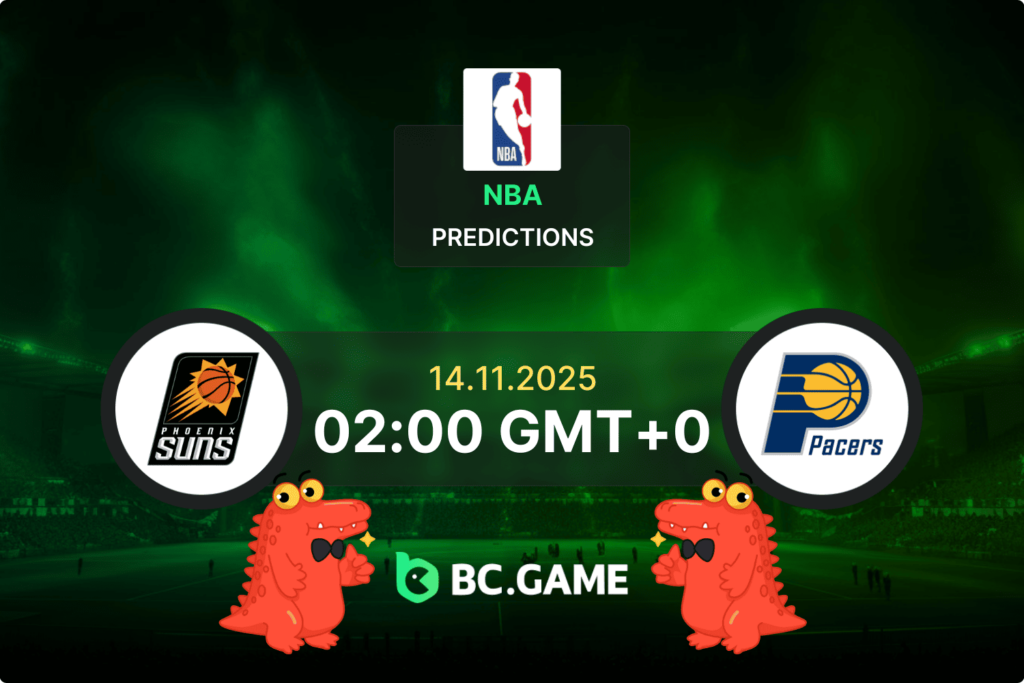 Match prediction for the Phoenix Suns vs Indiana Pacers game at NBA 2025.