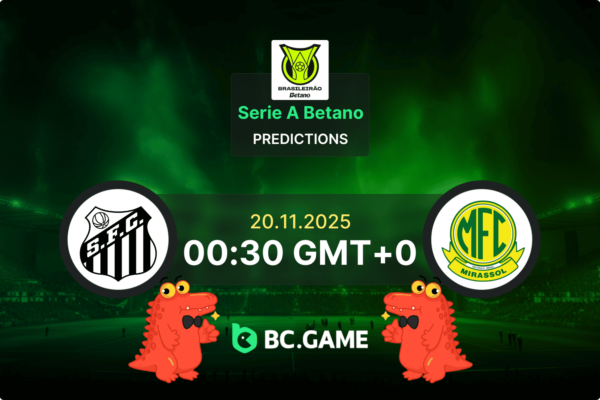 Santos vs Mirassol (1:1): Série A Betano 20/11/2025