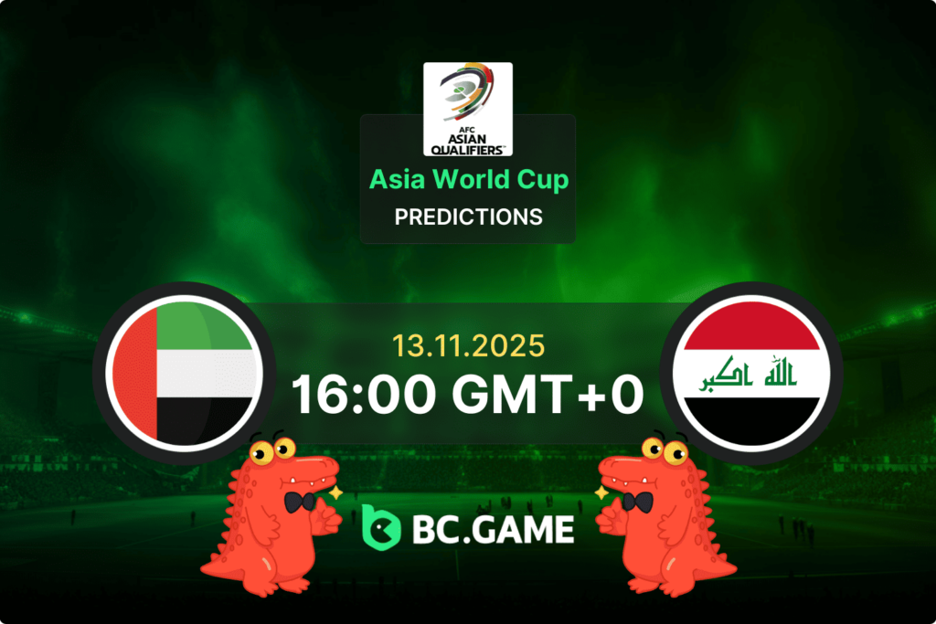 Match prediction for the UAE vs Iraq game at Asia World Cup Qualification 2025