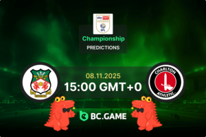Wrexham vs Charlton Prediction, Odds, Betting Tips – Championship 08/11/2025