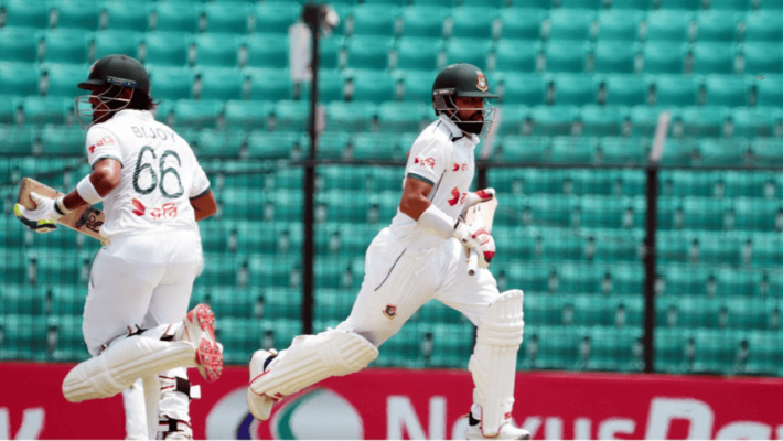 সিলেট টেস্টে বাংলাদেশের স্বপ্নময় শুরু, সাদমান–জয়ের অপরাজিত জুটি