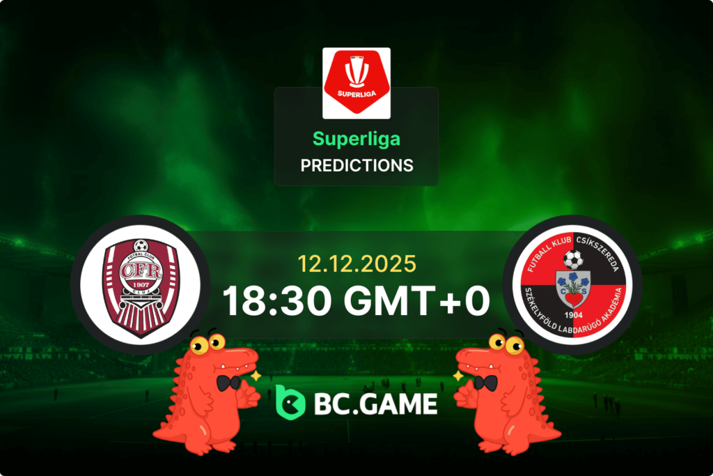 Match prediction for the CFR Cluj vs Csikszereda M. Ciuc game at Superliga 2025
