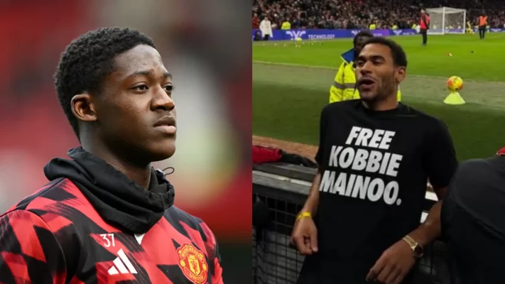 Brother of Kobbie Mainoo Protests with T-Shirt Amid United’s Defensive Collapse
