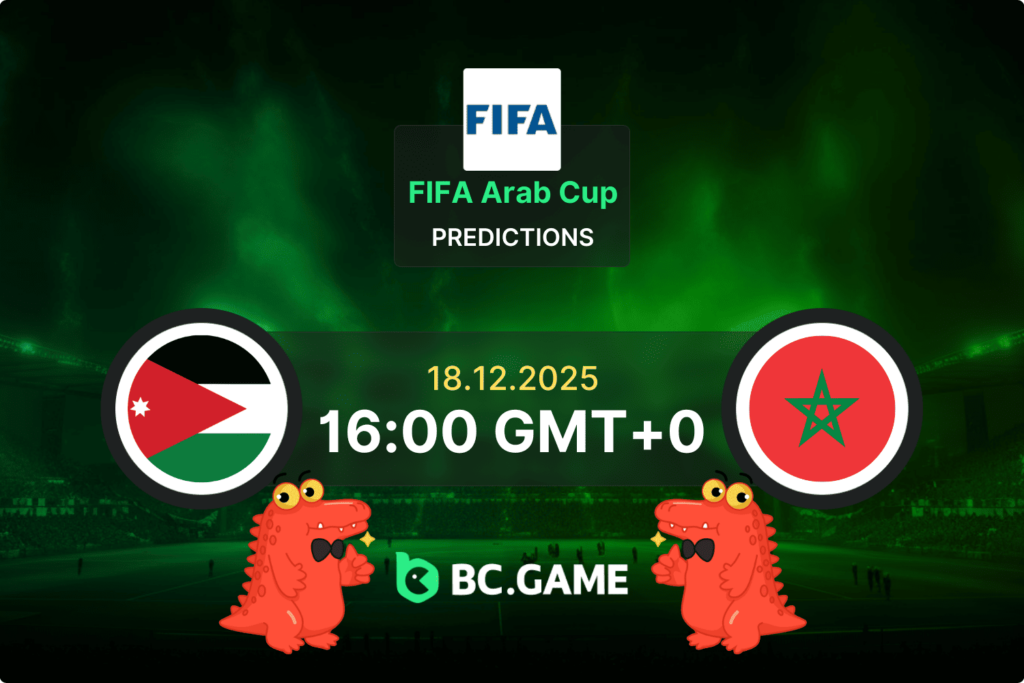 Match prediction for the Jordan vs Morocco game at FIFA Arab Cup 2025