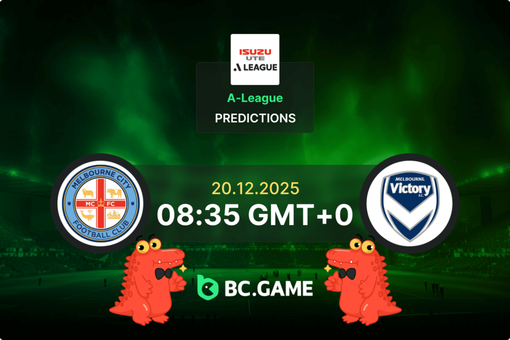 মেলবোর্ন সিটি বনাম মেলবোর্ন জয়ের ভবিষ্যদ্বাণী, সম্ভাবনা, বাজির টিপস – এ-লিগ ২০/১২/২০২৫