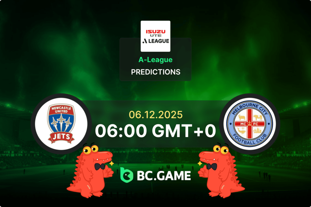 Match prediction for the Newcastle Jets vs Melbourne City game at A-League 2025