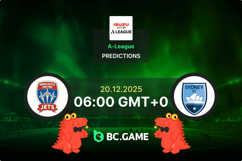 Match prediction for the Newcastle Jets vs Sydney FC game at A-League 2025