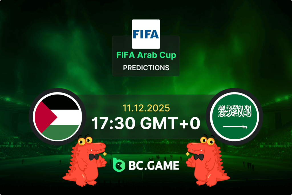 Match prediction for the Palestine vs Saudi Arabia game at FIFA Arab Cup 2025