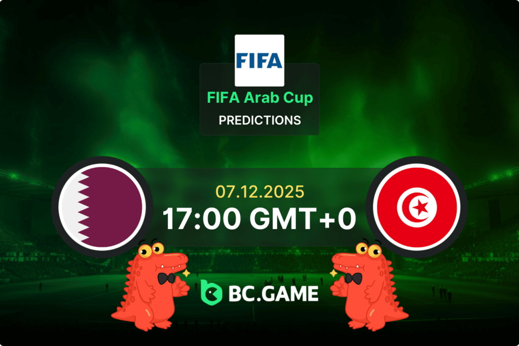 Match prediction for the Qatar vs Tunisia game at FIFA Arab Cup 2025
