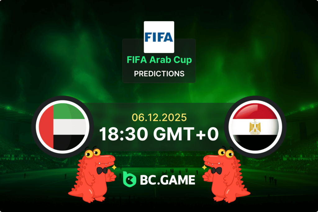 Match prediction for the United Arab Emirates vs Egypt game at FIFA Arab Cup 2025