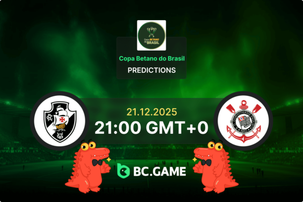 Vasco vs Corinthians (1:2): Copa Betano do Brasil 21/12/2025