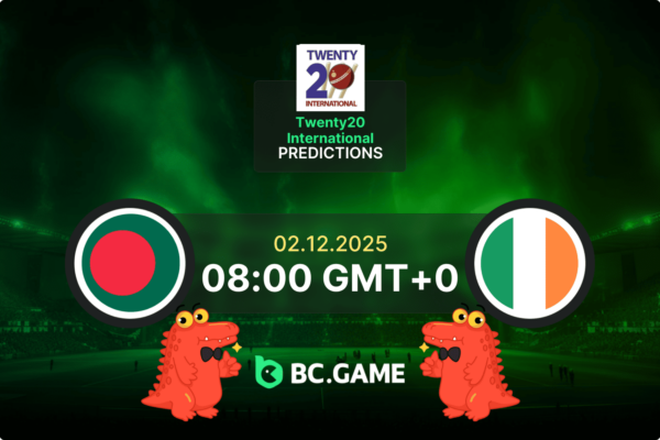 Bangladesh vs Ireland (Bangladesh won by 2 runs): Twenty20 International 02/12/2025