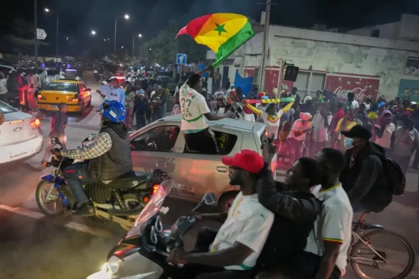 Morocco and Senegal celebrate reaching AFCON final