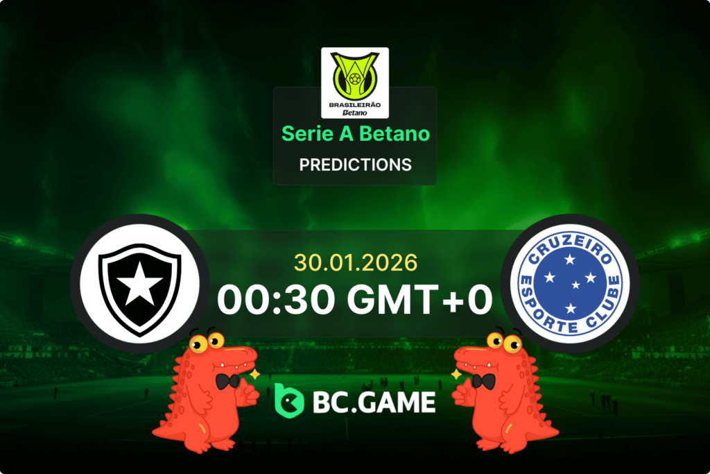 Botafogo RJ vs Cruzeiro match prediction - Brasileirão Série A 2026