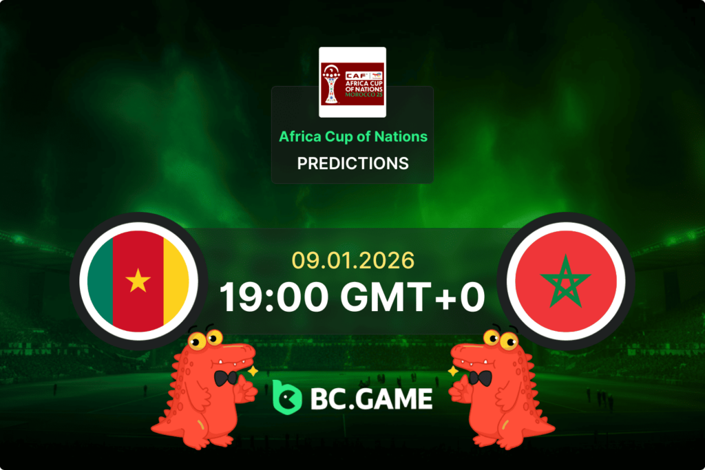 Match prediction for the Cameroon vs Morocco game at Africa Cup of Nations 2026