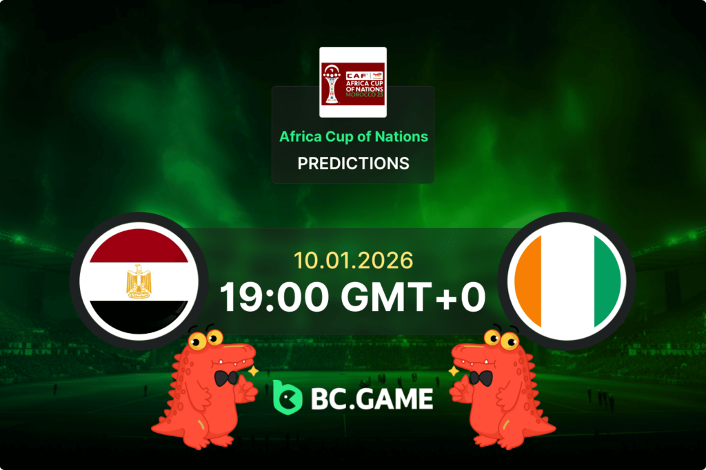 Match prediction for the Egypt vs Ivory Coast game at Africa Cup of Nations 2026