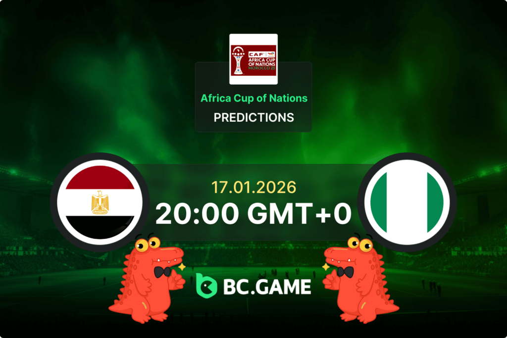 Match prediction for the Egypt vs Nigeria game at Africa Cup of Nations 2026