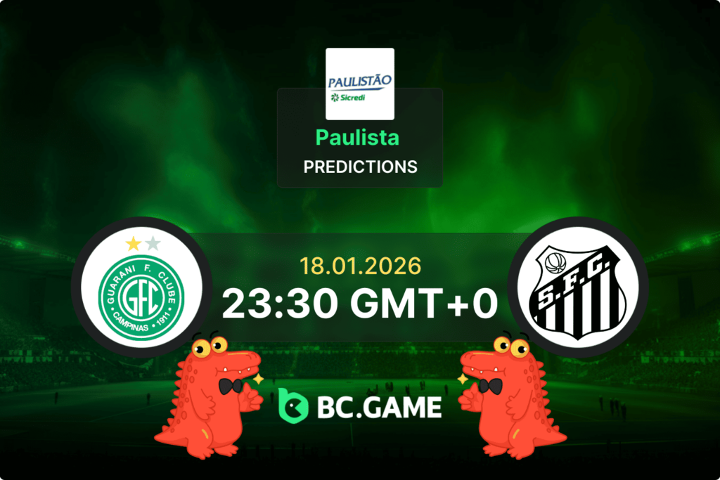 Guarani vs Santos match prediction - Campeonato Paulista 2026 at Brinco de Ouro