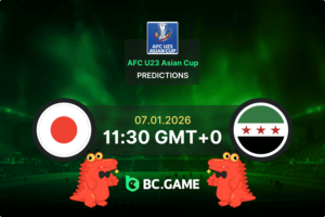 Japan U23 vs Syria U23 Prediction, Odds, Betting Tips – AFC U23 Asian Cup 07/01/2026