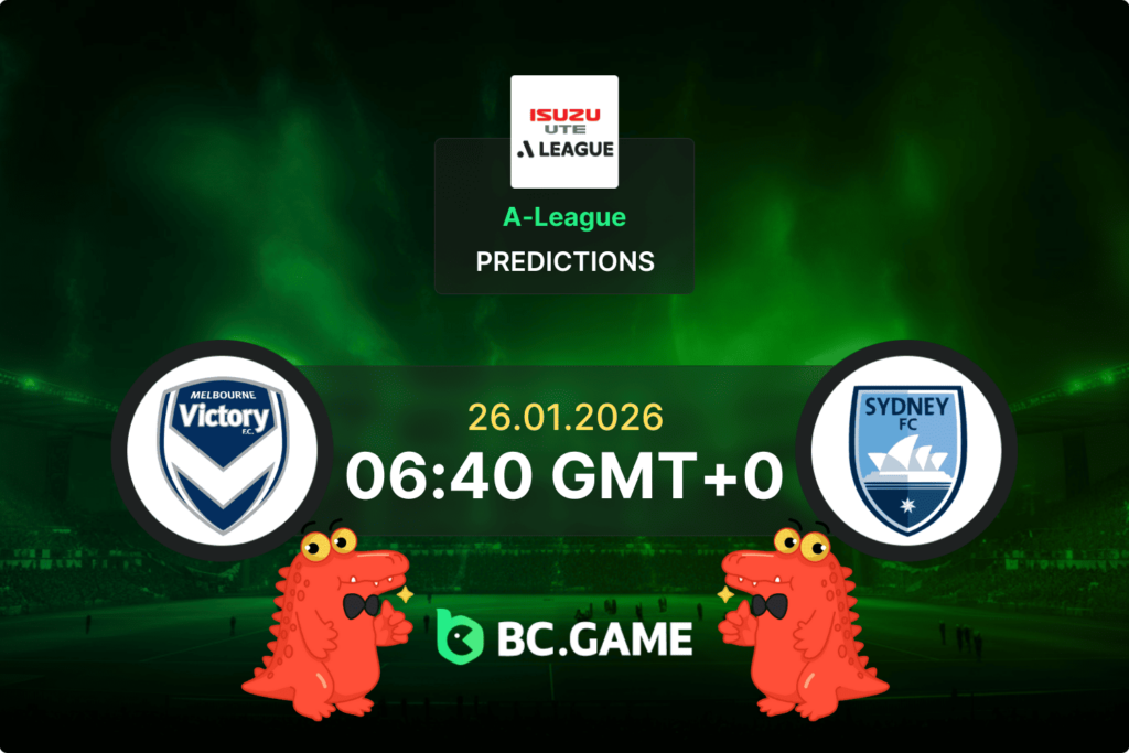 Match prediction for Melbourne Victory vs Sydney FC in A-League Men on January 26, 2026