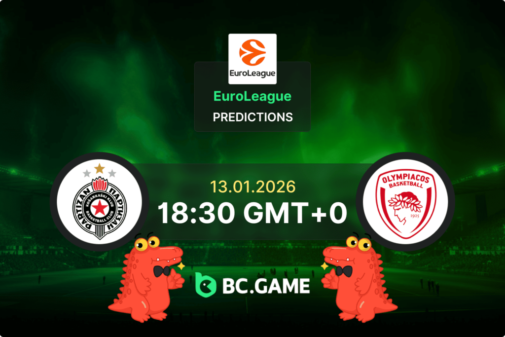 Match prediction for the Partizan Mozzart Bet vs Olympiacos game at EuroLeague 2026