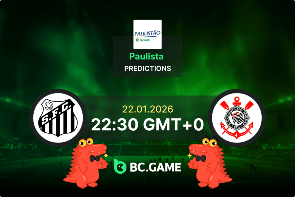 Santos vs Corinthians Prediction, Odds, Betting Tips – Paulista 22/01/2026