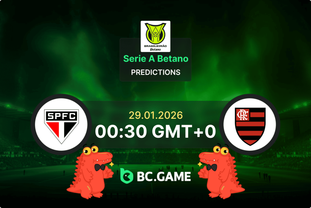 Sao Paulo vs Flamengo RJ match prediction – Brazil Serie A Betano January 29 2026