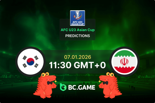 South Korea U23 vs Iran U23 (0:0): AFC U23 Asian Cup 07/01/2026