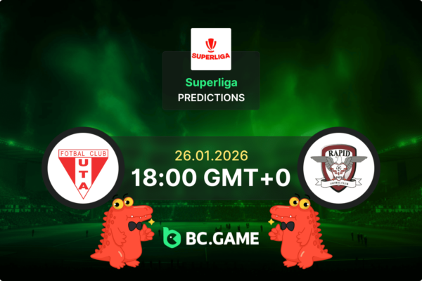 UTA Arad vs FC Rapid Bucuresti Prediction, Odds, Betting Tips – Romania Superliga 26/01/2026
