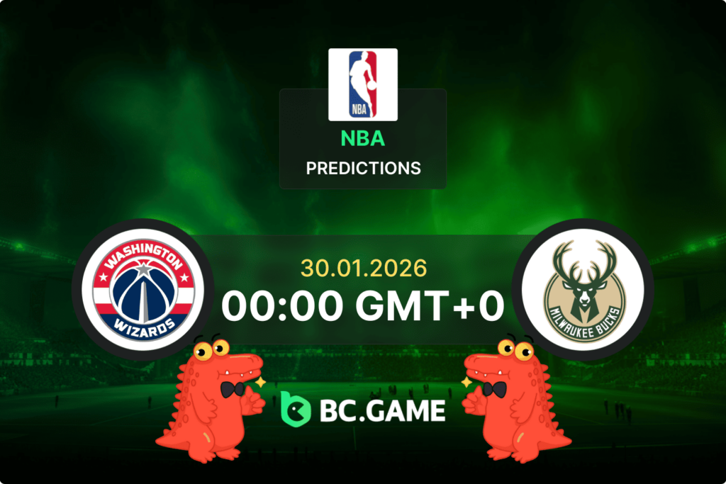 Match prediction for the Washington Wizards vs Milwaukee Bucks game at NBA 30/01/2026
