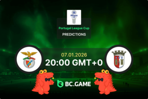 Benfica vs Braga Prediction, Odds, Betting Tips – Portugal League Cup 07/01/2026