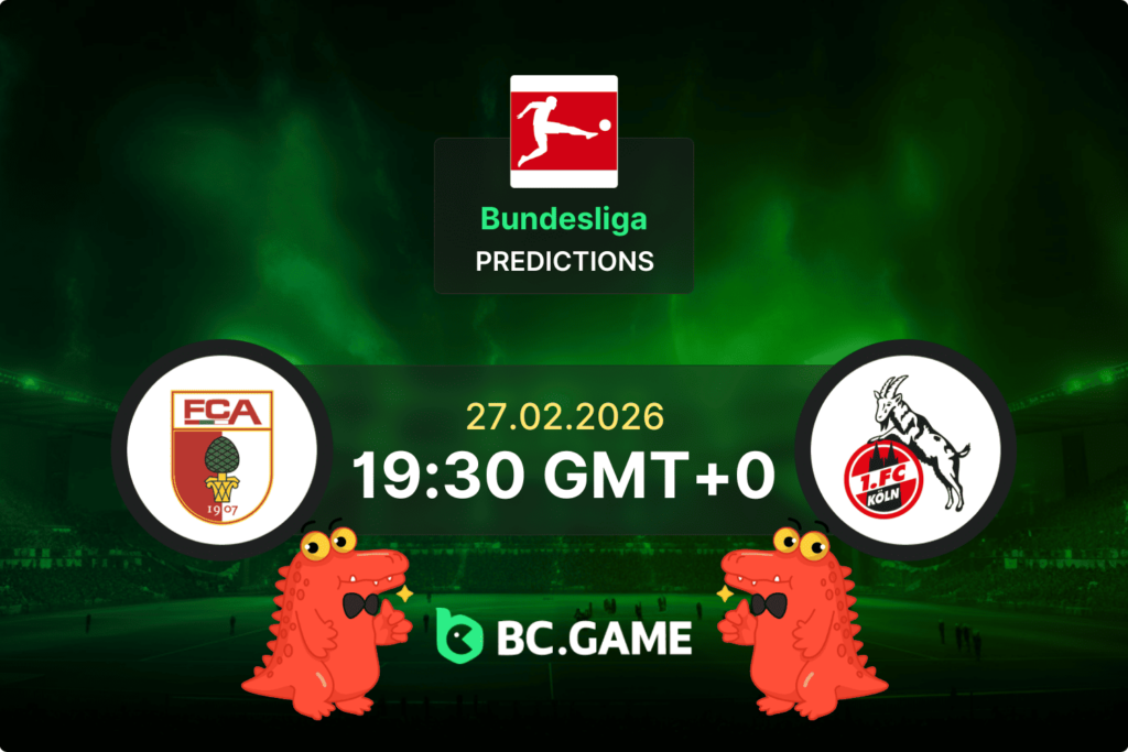 Match prediction for the Augsburg vs FC Koln game in the Bundesliga 2026.