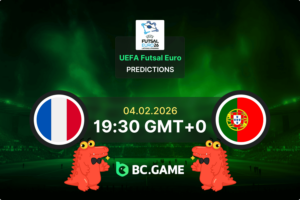 France vs Portugal Prediction, Odds, Betting Tips – UEFA Futsal EURO 04/02/2026